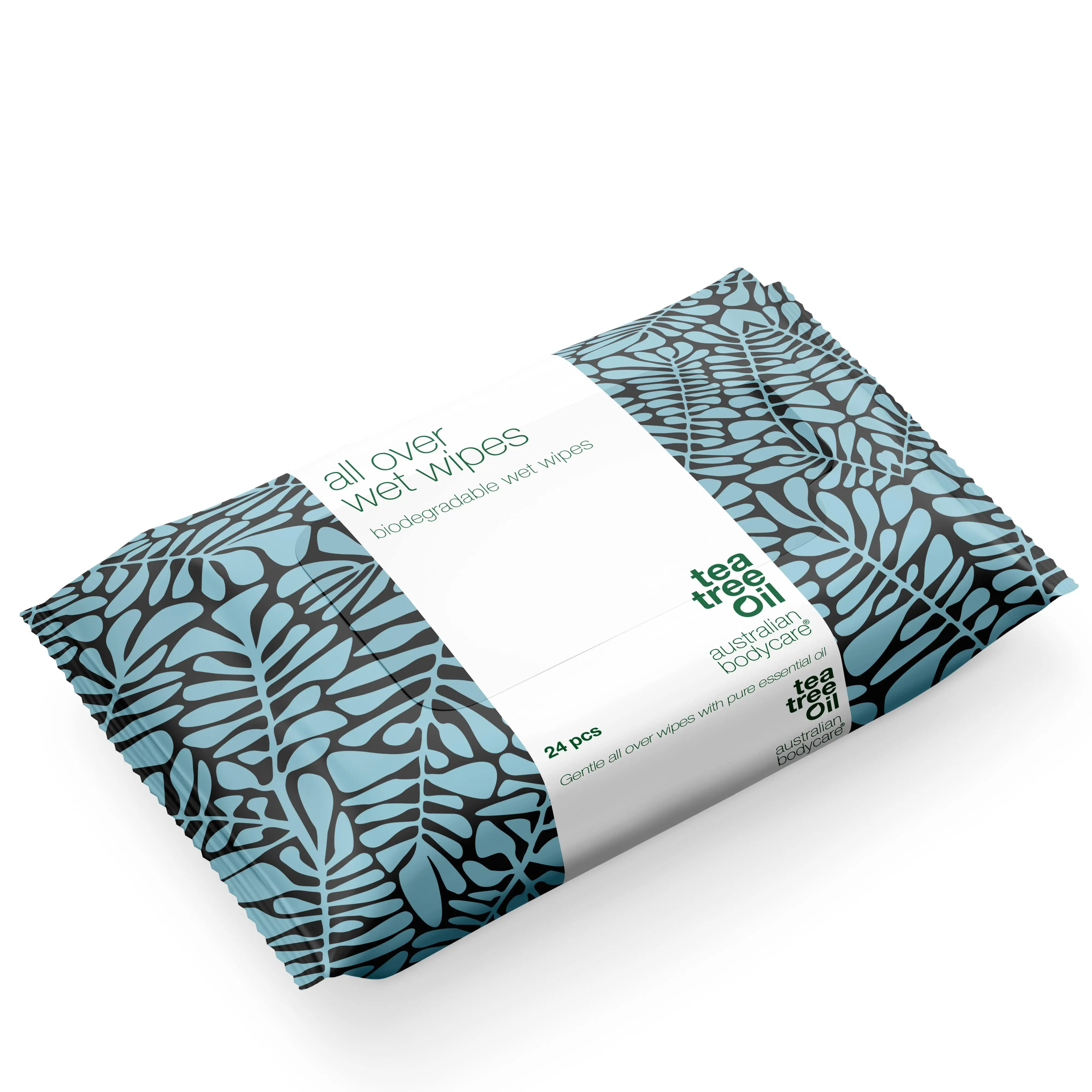 Биоразлагаемые влажные салфетки для масла чайного дерева оптом: 24 шт. Взрослые влажные салфетки для пота, грязи, макияжа. Освежающий, увлажняющий