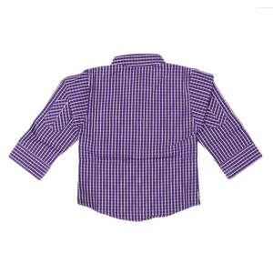 Chemise à carreaux pour nouveau-né garçon - Violet - Product Image 2