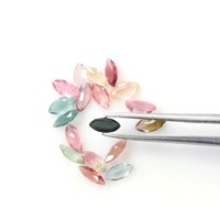 3x6mm natürlicher Multi-Turmalin-Marquise-Schnitt Facettierter loser Edelstein Hochwertiger Turmalin stein für die Schmuck herstellung im Großhandel