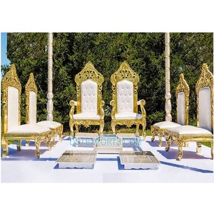 เก้าอี้ Mandap สำหรับพิธีแต่งงานกลางแจ้ง,ชุดเก้าอี้ Mandap ทำจากไม้แกะสลักแบบดั้งเดิมเก้าอี้ Mandap Vidhi - Product Image 1