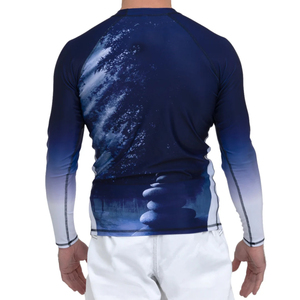 2025 último diseño hombres Rash Guard Color sólido hombres manga larga superventas Rash Guard para ropa deportiva - Product Image 2