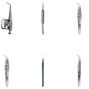 Pinzas Barraquer-von Mandach Akahoshi Pre Chopper de 8 mm con Mango Lehner Capsulorthexis, Puntas de Agarre Muy Delicadas - Product Image 1