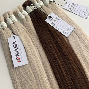 Precio al por mayor Extensiones de cabello a granel Cabello virgen vietnamita Double Drown 100 gramos Colores claros 20 pulgadas - Product Image 1