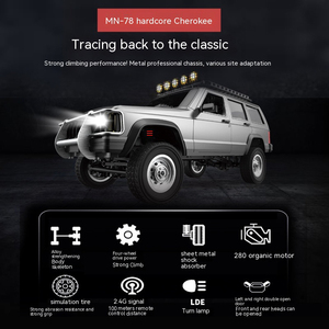 Xe mô hình điều khiển từ xa MN78 HOT tỷ lệ 1:12, chất liệu hợp kim, mô hình xe SUV Cherokee 213, xe địa hình tốc độ cao 2.4Ghz, đồ chơi trẻ em, quà tặng - Product Image 5
