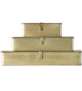 Petite boîte de rangement en laiton ultra légère et polyvalente pour les articles de bijouterie Puja et les cosmétiques faits à la main en Inde - Product Image 5