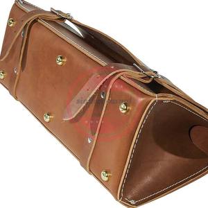 Sac à rouleau de couteau de chef en cuir durable de qualité supérieure sac à outils de couteau en cuir personnalisé - Product Image 3