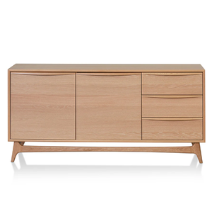 Buffet en teck massif avec finition couleur bois et matériaux de haute qualité pour usage intérieur. - Product Image 2