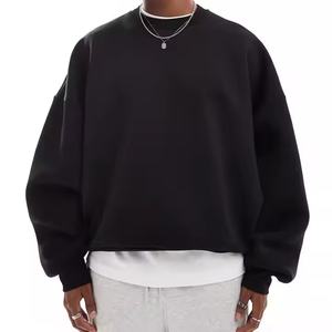 Sweat-shirt court en coton de haute qualité Streatwear pour la mode décontractée - Product Image 2