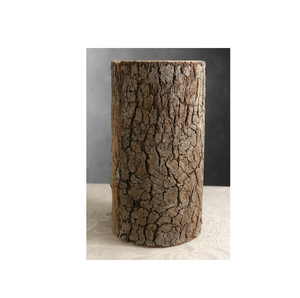 Wood Flower Vase <b>Desktop</b> Round Planter Matt Black and Natural New Style <b>Desktop</b> Pot with Sale - Product Image 3