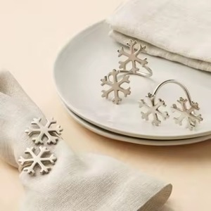 Anillos de Servilleta de Acero Inoxidable de Lujo con Baño Plateado para Recepciones de Boda de Alta Gama y Experiencias Gastronómicas Finas - Product Image 2