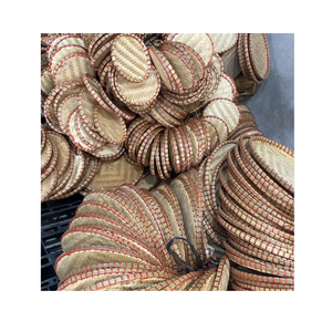 Bandeja de bambú vietnamita Bandeja de bambú redonda al por mayor de alta calidad - Product Image 3