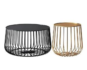 Modern wire metal <b>tables</b> premium quality, elegant design, suitable for home or hotel use <b>with</b> customized top metal <b>storage</b> <b>table</b> - Product Image 6