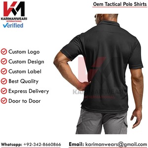 T-shirt de performance pour homme à manches courtes en coton/polyester tricoté, respirant, léger et anti-humidité pour le sport - Product Image 3
