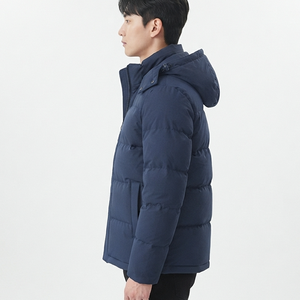Custom High Quality Wadded Bubble Hooded Men Puffer <b>Jacket</b> Oversize Polyester Windbreaker Winter Warm <b>Duck</b> <b>Down</b> Coat - Product Image 2