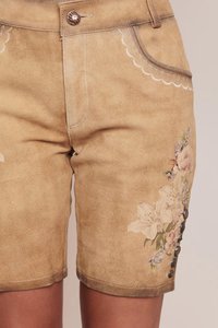 Traje de Oktoberfest Lederhosen para mujer Traje de festival de Octubre alemán Auténtico Lederhosen Señoras Octoberfest Damen Marrón claro - Product Image 3