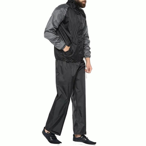 Chándal deportivo personalizado para hombre, chaqueta cortavientos con cremallera para hombre y pantalón, ropa de entrenamiento, tela transpirable de fábrica, OEM - Product Image 3