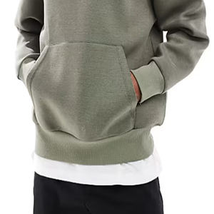 Sudaderas y Suéteres Unisex de Felpa de Algodón, Colección de Invierno Lisa con Bordado Personalizado y Opción de Patrón en Relieve para Hombre - Product Image 4