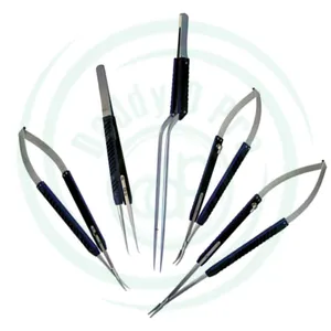 New Arrivals Microsurgery Instruments Set of 5 Pcs Stainless Steel Micro Surgery Instruments Reusable Micro Instrument Set