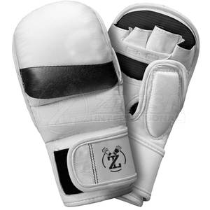 Gants de MMA en cuir de qualité supérieure pour professionnels, avec évacuation de l'humidité, tailles 6oz-16oz, service OEM et marque privée - Product Image 1