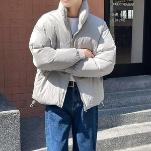 Chaqueta acolchada de invierno de alta calidad para hombre con cuello levantado manga completa trabajo clásico estilo hinchado OEM opciones al por mayor disponibles - Product Image 4