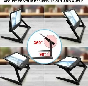 แว่นขยายแบบตั้งโต๊ะ LED 5X พร้อมขาตั้งพับได้ - Product Image 3