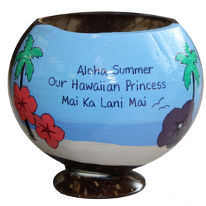 ถ้วยมะพร้าวทาสีธรรมชาติเป็นมิตรกับสิ่งแวดล้อมของขวัญที่ไม่ซ้ำกันสไตล์ฮาวายทำด้วยมือจากเวียดนาม - Product Image 6