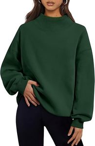 เสื้อสเวตเตอร์โอเวอร์ไซส์สำหรับผู้หญิงแขนยาวทรงพอดีตัวและสวมหัวใส่สบาย - Product Image 5