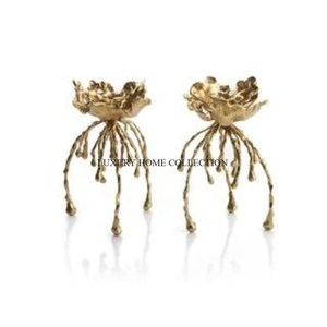 Bougies éclaircissantes en aluminium en forme de fleur à conception standard Meilleure vente Décoration de table antique Chandelier d'intérieur - Product Image 5