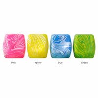 Jouet sensoriel souple en gel marbré, cube anti-stress à récupération lente, portable, couleur personnalisée, cadeau, OEM, ODM, vente en gros