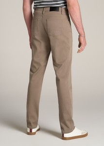 Pantalon coupe-vent personnalisé décontracté imperméable et respirant 100% soie kaki Chino sergé coupe ajustée pour hommes Bangladesh - Product Image 3
