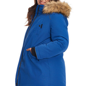 Veste Parka à manches longues coupe ajustée pour femmes tissu respirant confortable de haute qualité coupe-vent et fermeture à glissière pour l'hiver - Product Image 2