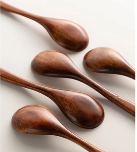 Juego de cucharas de utensilios de cocina ecológicos clásicos de madera de bambú - Product Image 4