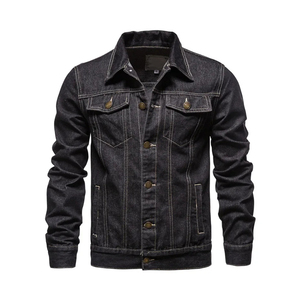 Meilleur design Veste en jean pour hommes Tenue décontractée pour l'extérieur 100% coton sur mesure Confortable à porter Vestes en jean classiques pour hommes - Product Image 1