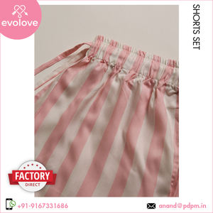 Personalizable señoras rayón de dos piezas Pama Shorts Set verano sin mangas Top Shorts azul verde opciones uso en el hogar vestido más vendido - Product Image 4