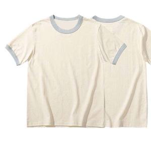 Premium 100% coton sonnerie T-Shirt Logo personnalisé impression goutte épaule surdimensionné coupe unisexe blanc t-shirts grande taille High Street - Product Image 4