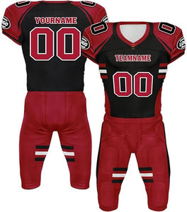 Ensemble d'uniformes de football américain sublimés personnalisés et professionnels, vêtements d'entraînement respirants pour équipe, maillot et pantalon de gridiron pour hommes - Product Image 1