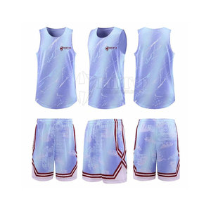 Ensemble de basket-ball personnalisé avec séchage rapide et uniforme de basket-ball en tissu extensible pour l'entraînement - Product Image 1