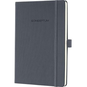 SIGEL Conceptum Dark Grey Notebook Approx. DIN <b>A5</b> Squared 97 Sheets - Product Image 1