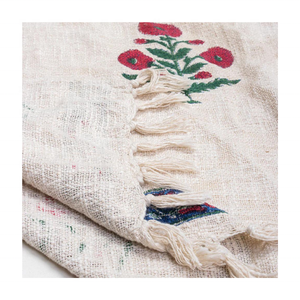 Jeté en coton de laine mélangée réversible léger rouge pour canapé de lit confort polyvalent doux toute l'année pour salon 100% laine - Product Image 5