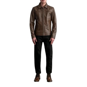 2025 Fashion Spring Autumn Men Blouson <b>Jacket</b> Anti Wrinkle Turn-down Collar Loose <b>Light</b> Mature Style Casual Youth <b>Jacket</b> - Product Image 3