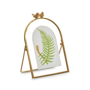 <b>Gold</b> Metal Photo <b>Frame</b> For Wedding Portraits And Formal <b>Pictures</b> Featuring Sleek Minimalist Modern Finish - Product Image 1