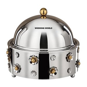 Cazuelas de metal de forma redonda de acero inoxidable, utensilios de cocina de alta calidad hechos a mano con estilo, nuevas cazuelas de metal al por mayor - Product Image 2