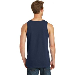 OEM personnalisé vente en gros coupe ajustée col rond débardeurs en coton noir vêtements pour hommes grande taille sans manches hommes débardeurs vêtements d'été - Product Image 4