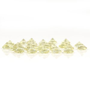 100% เครื่องประดับควอตซ์ธรรมชาติเลมอนทรงกลมทรงกลมเจาะต่างหูแหวน - Product Image 2