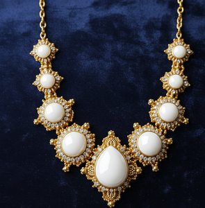 Collier en argent sterling 925 plaqué or 18 carats avec perle naturelle pour femme, bijoux de fête, cadeau pour elle - Product Image 5