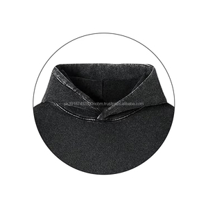 Hoodies personnalisés avec poches latérales et bordures élastiques, coupe ample et épaisse, prix d'usine pour la vente en gros - Product Image 6
