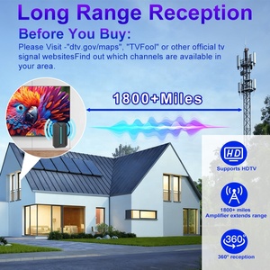 Antena <span class=keywords><strong>de</strong></span> <span class=keywords><strong>TV</strong></span> Digital <span class=keywords><strong>de</strong></span> 35dBi para <span class=keywords><strong>Interiores</strong></span>, Antena HDTV Amplificada 4K 8K DVB-T2 ATSC ISDB-T para Smart <span class=keywords><strong>TV</strong></span> con Amplificador <span class=keywords><strong>de</strong></span> Señal y Cable <span class=keywords><strong>de</strong></span> 16 pies - Product Image 3