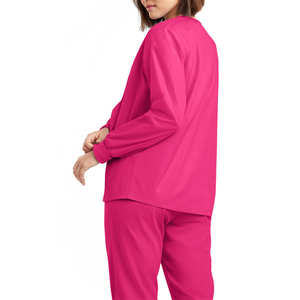 Custom Nursing Scrubs Suppliers Manufacturers Designer <b>Women</b> Scrubs Medical 4-Pocket Raglan Scrub <b>Jacket</b> Uniforms Sets - Product Image 4