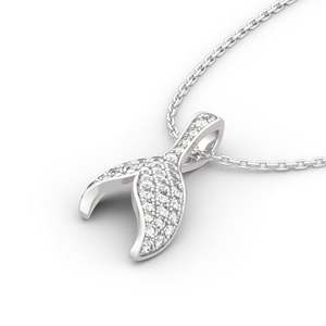 Collier Jeulia « Dansant au clair de lune » en argent sterling avec zircon, motif queue de sirène – Cadeau idéal - Product Image 3