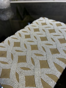 Sac à main pochette perlée pour femme de créateur léger grande capacité imperméable coton bouton portable sac écologique - Product Image 2